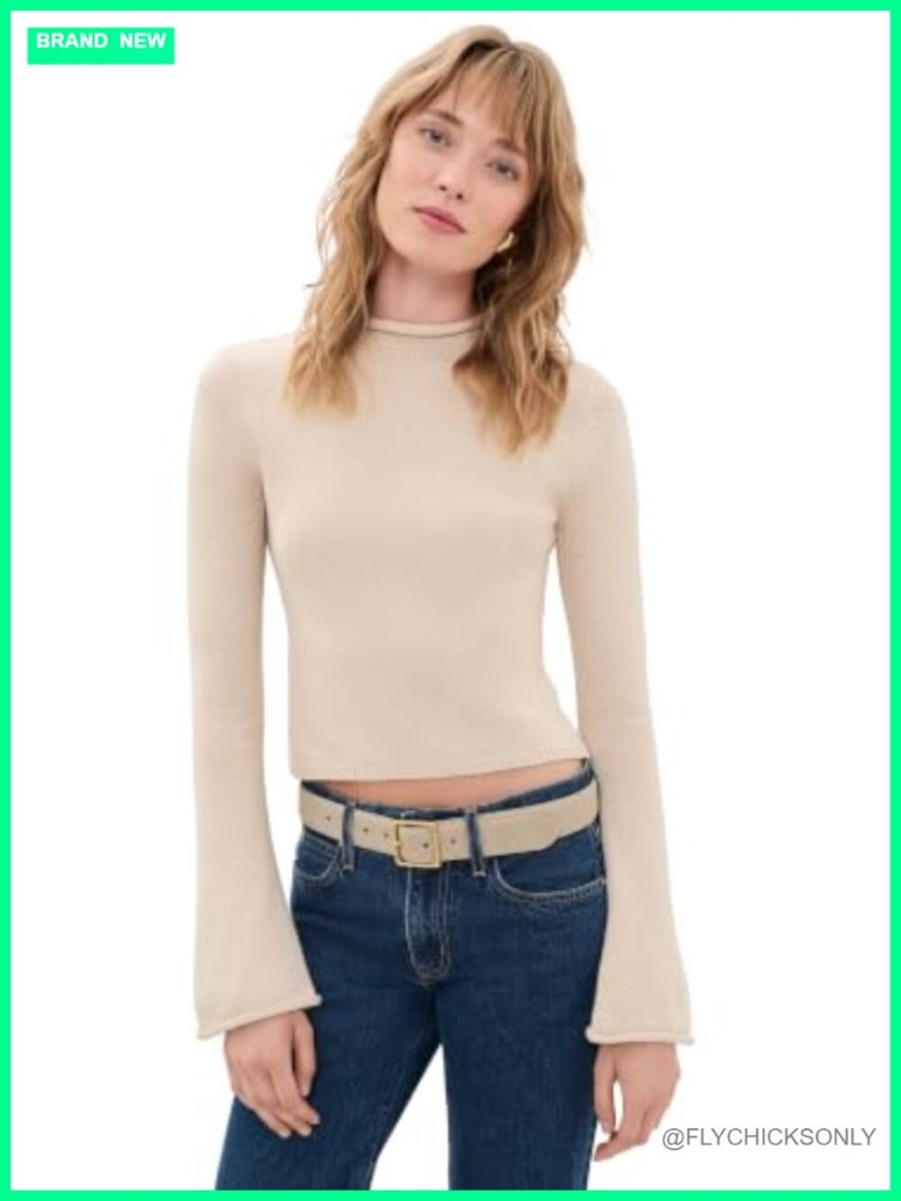ASTR the Label May Mock Neck Pullover Sweater Long Sleeve Slim Fit